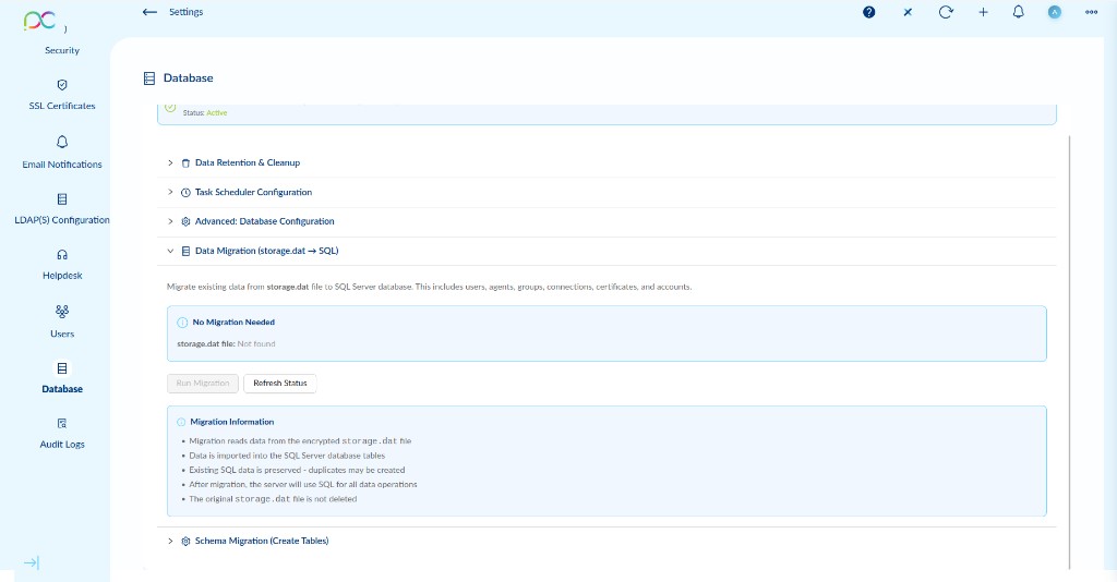 Data Migration storage.dat to SQL