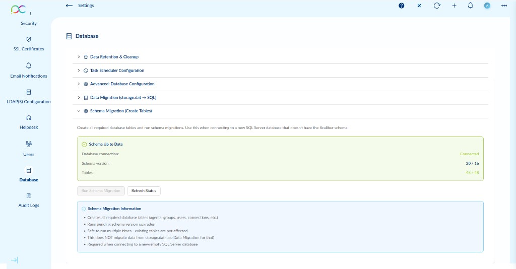 Schema Migration — Create Tables