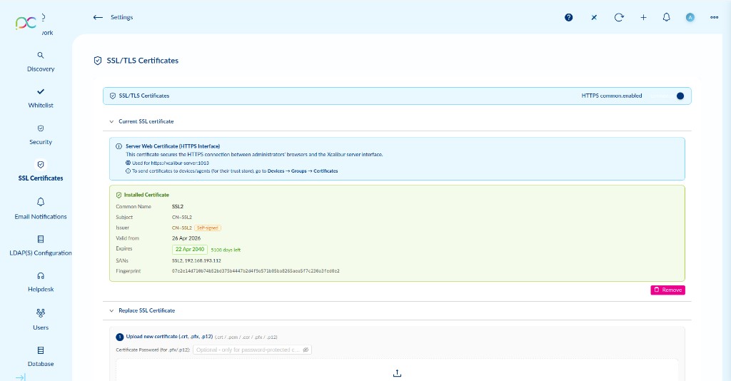 Current SSL Certificate