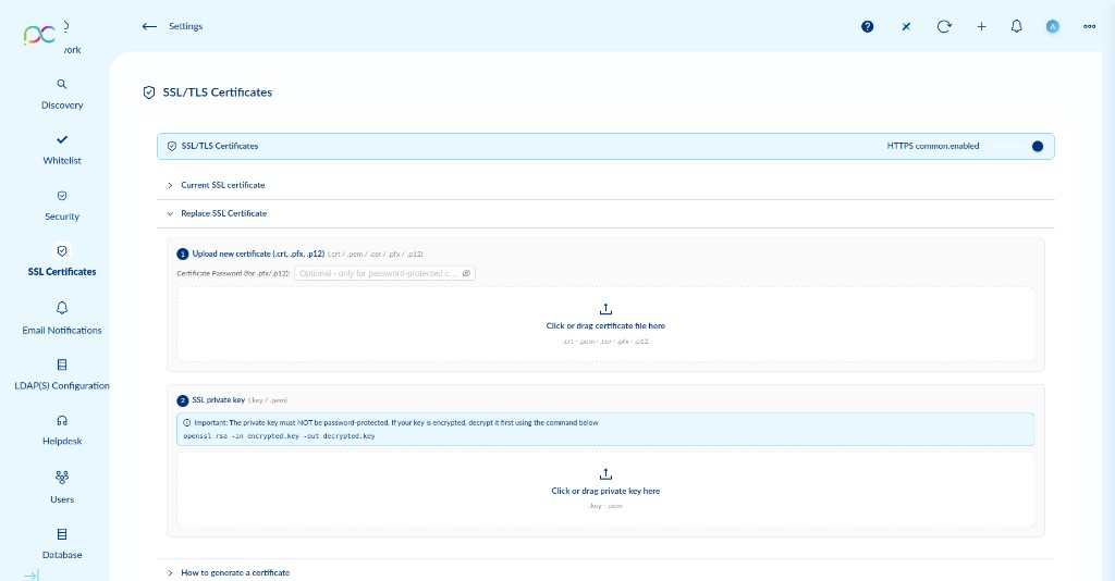 Replace SSL Certificate
