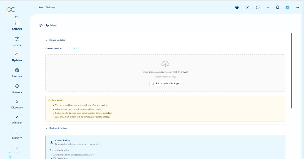 Updates — Server Updates