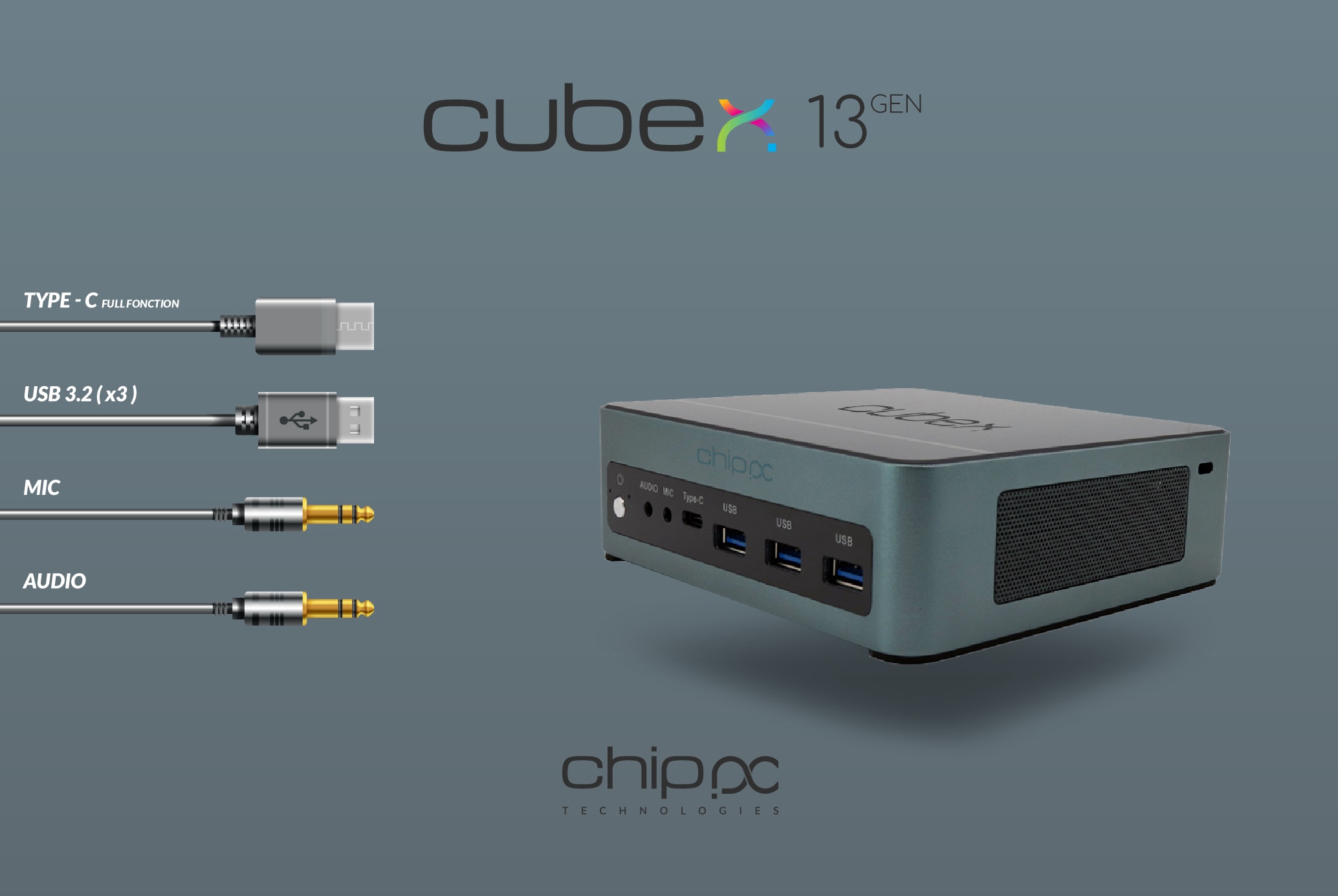 CubeX 13 i7 512GB/16GB - Chip PC Technologies CubeX 13 i7 512GB/16GB - Chip PC Technologies