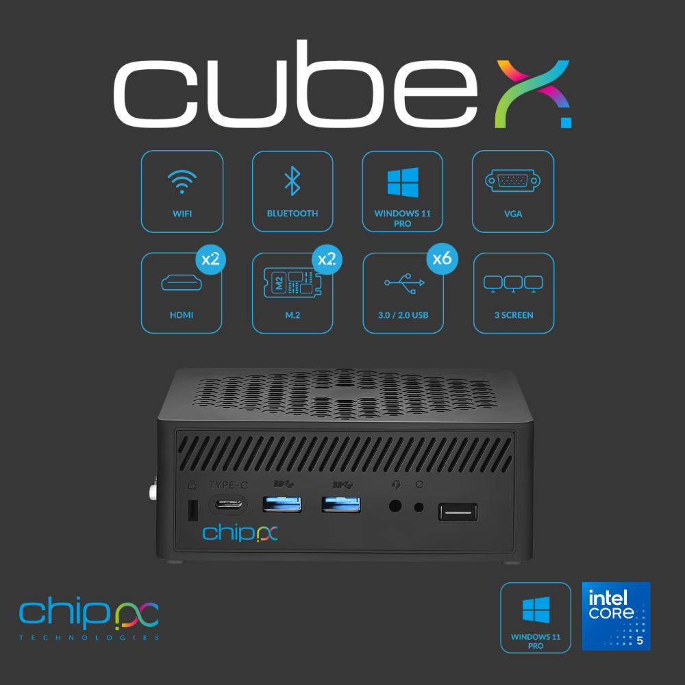 CubeX S i7 Mini PC – 512GB SSD, 16GB RAM | ChipPC