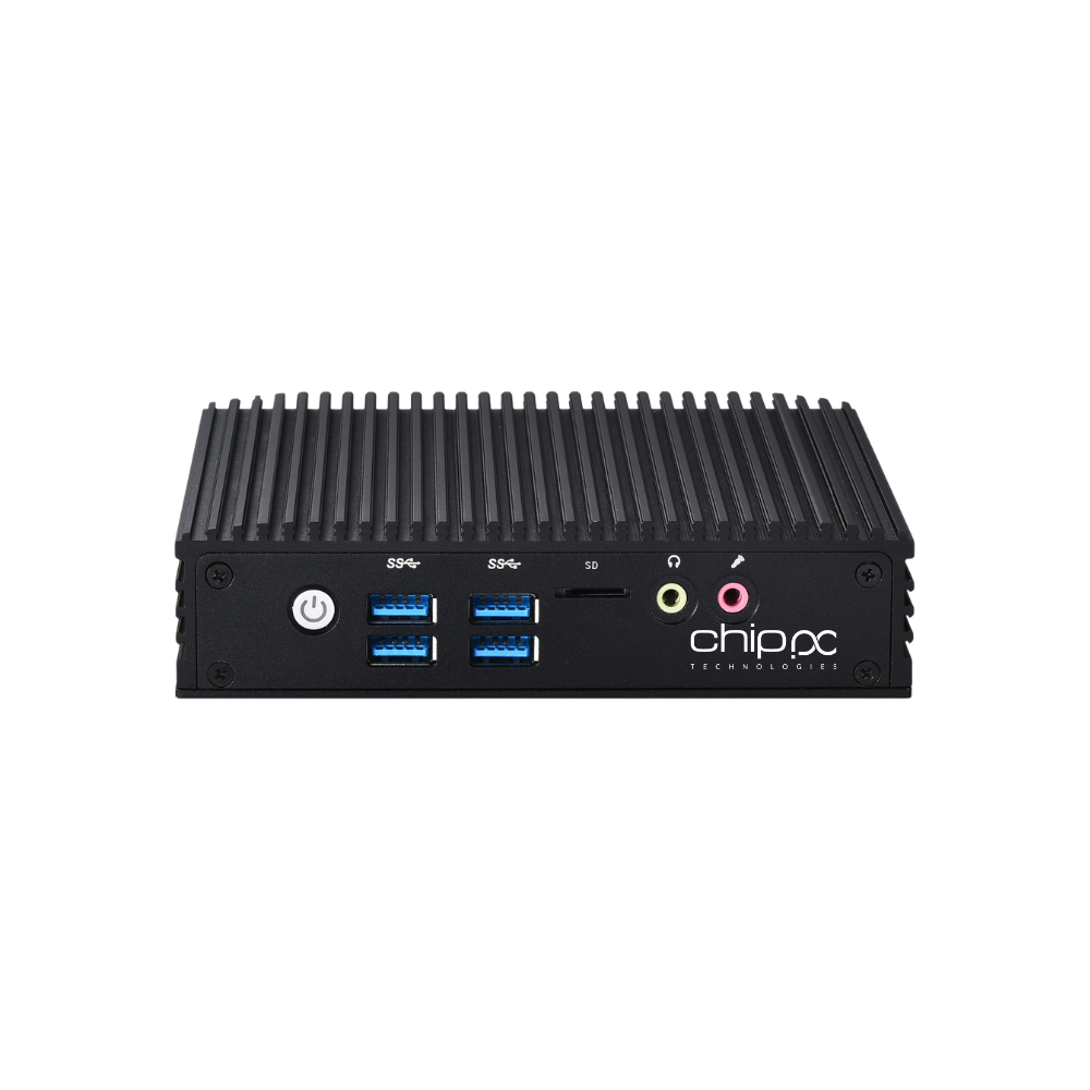 ChipPC ID PC 2 LAN industrial mini PC - front view