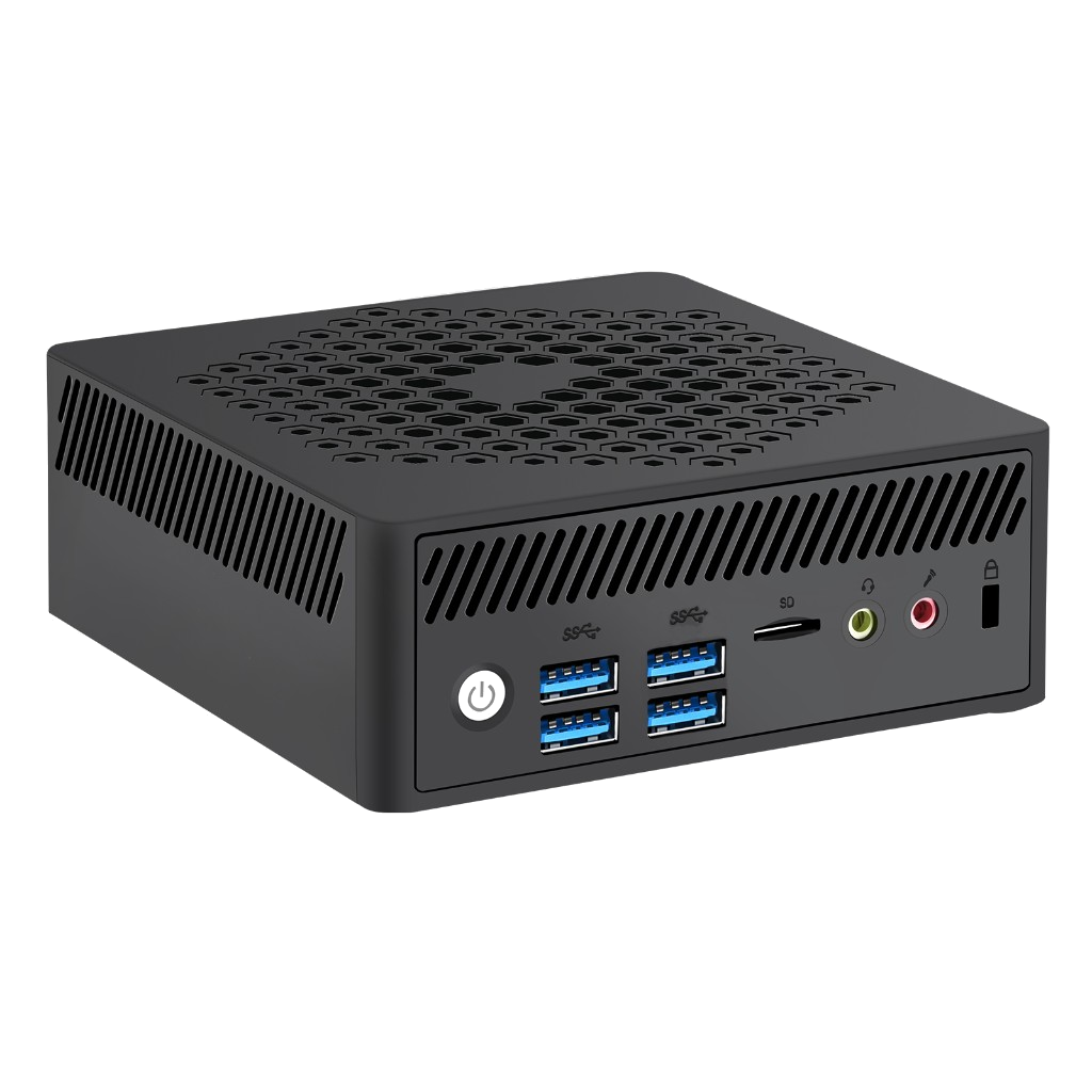 ChipPC iX PC Dual LAN N5095 Thin Client - Vorderansicht